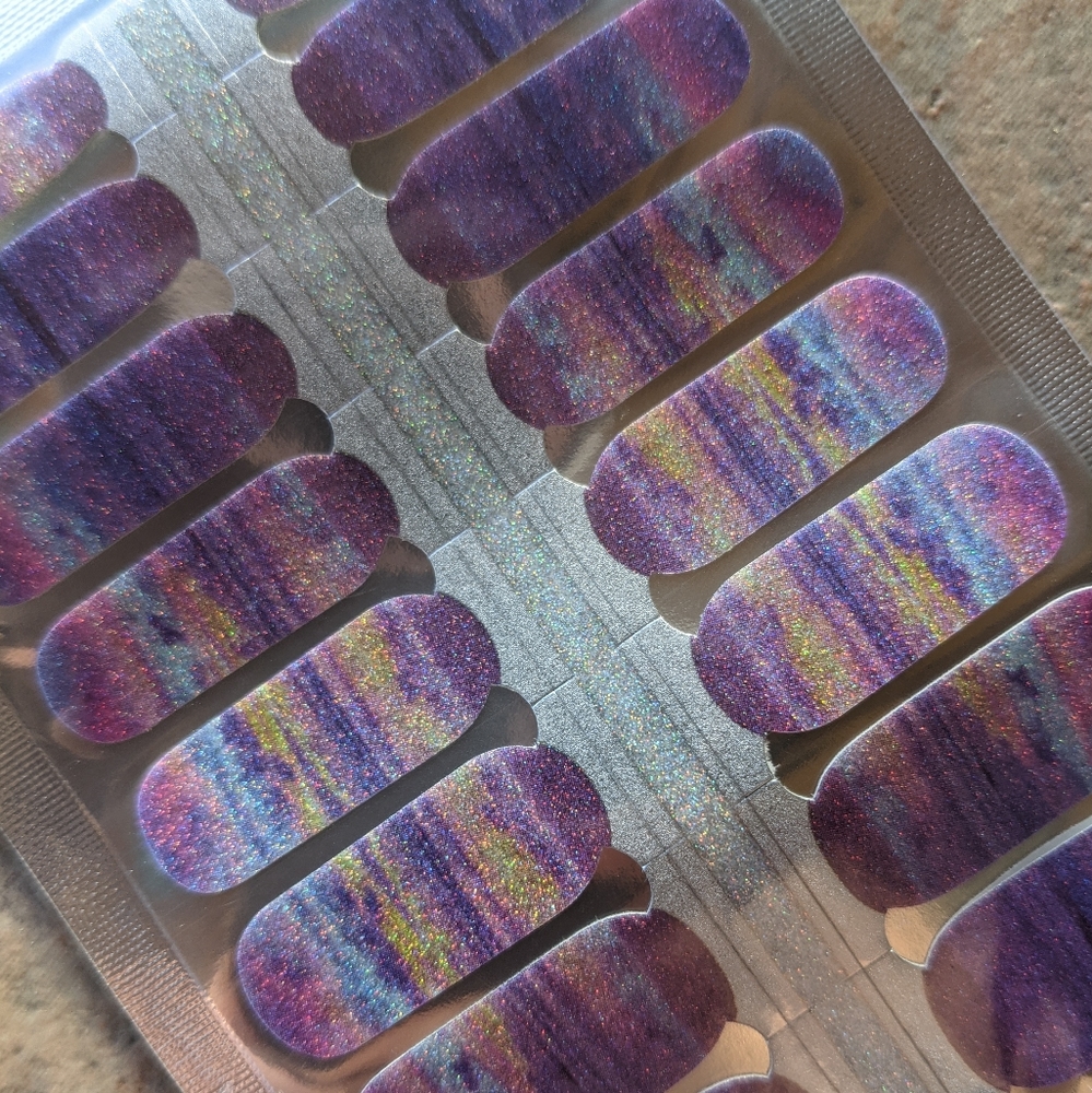 5 for $15 Nail Wraps- Purple Sky - Picture 3 of 7